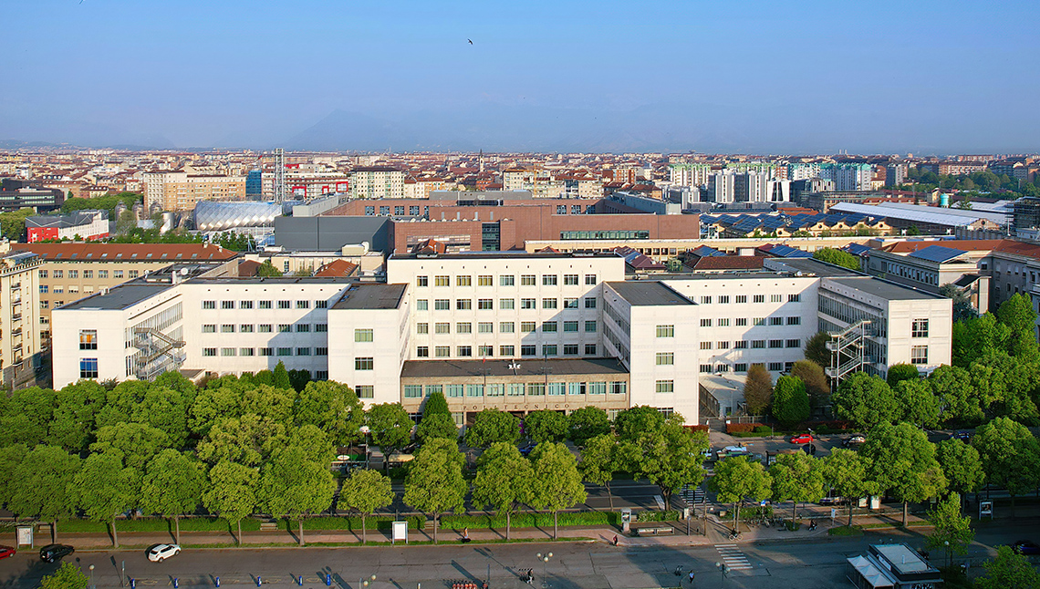 Immagine dall'alto della sede centrale del Politecnico di Torino