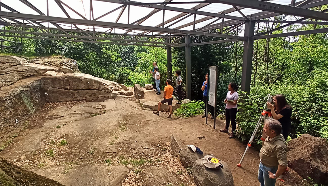 Il team studentesco DIRECT al lavoro nel sito archeologico a Como