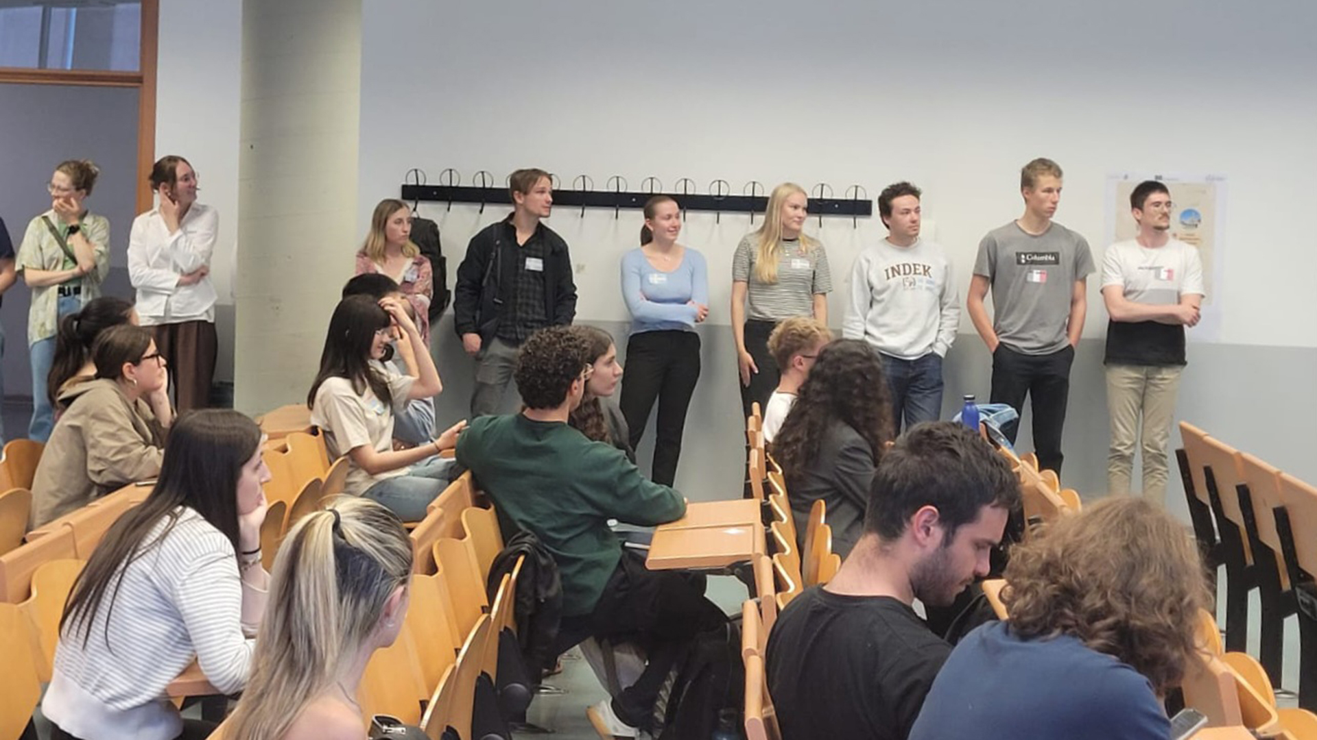 Foto del pubblico nell'aula che ha ospitato l'evento