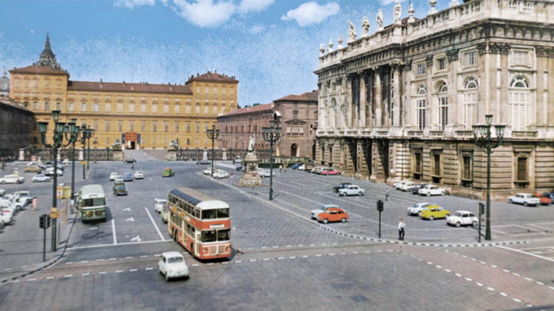 Foto storica di Piazza Castello a Torino