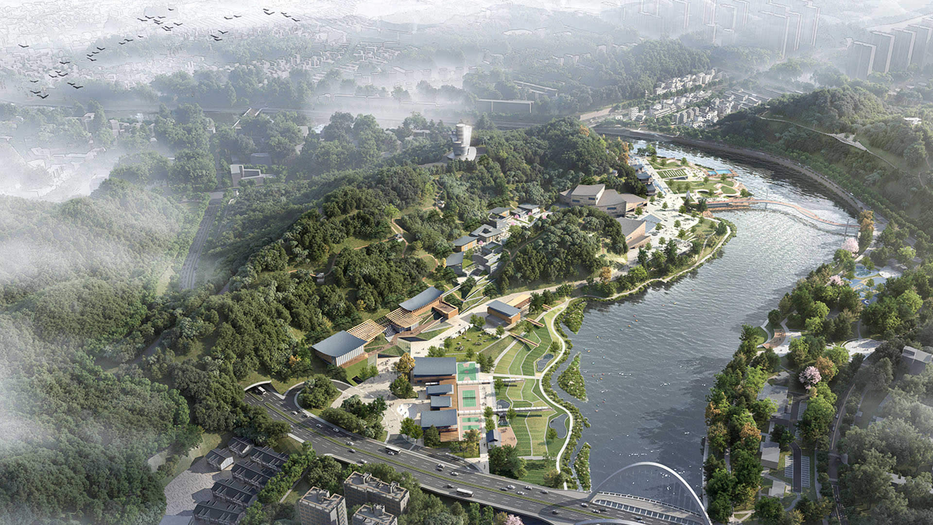 Rendering del progetto vincitore