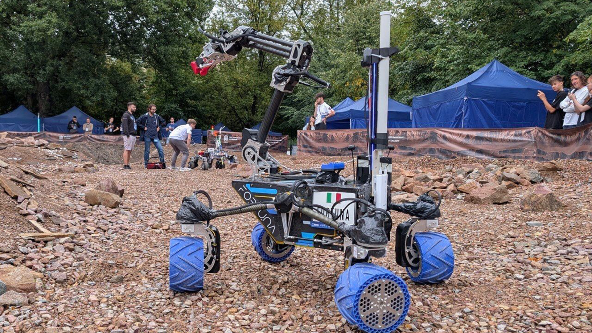 Foto del rover in azione