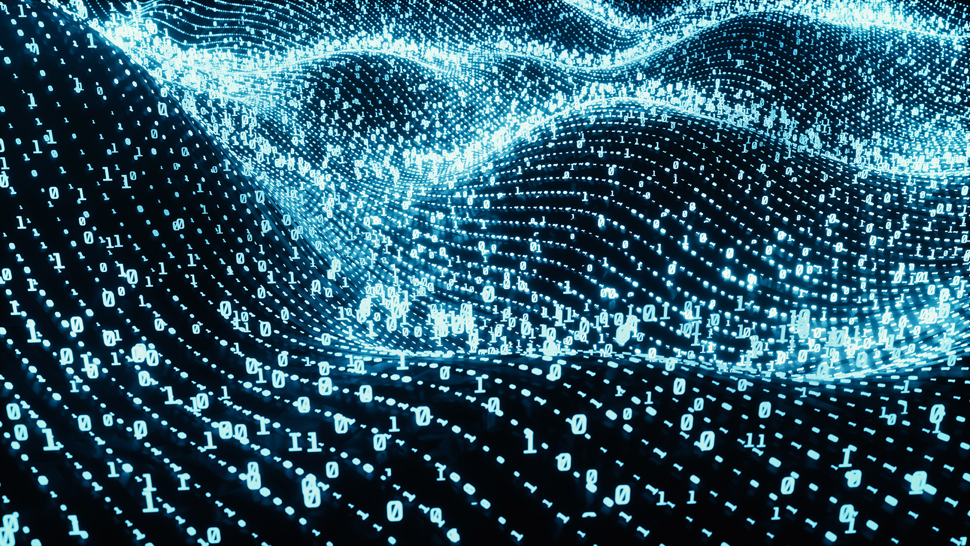 Elaborazione grafica con numeri e onde