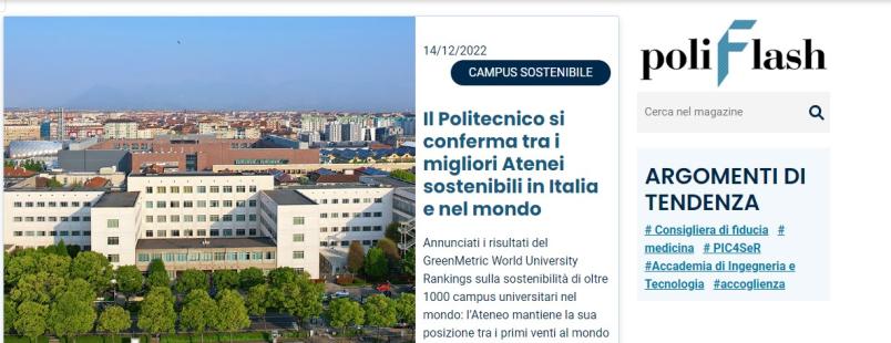 Nuova homepage Poliflash