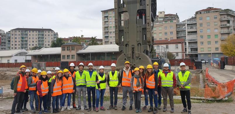 Visit to a construction site in Torino, October 2022
