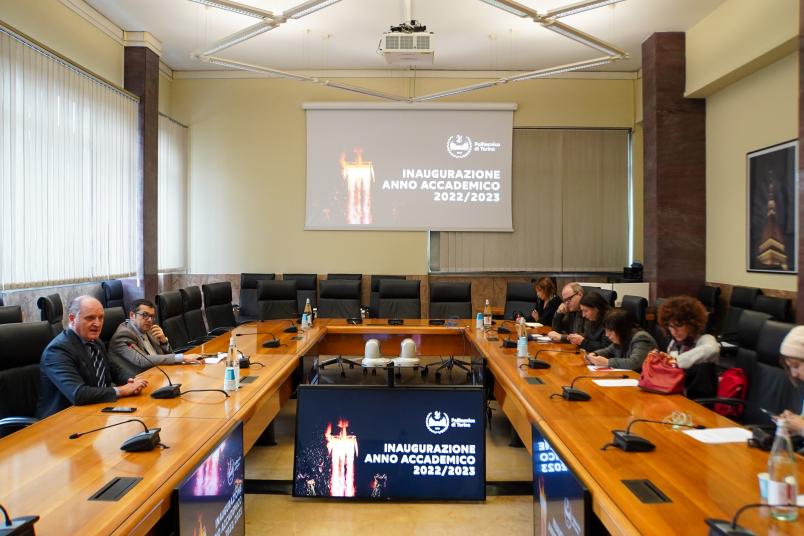 Fotografia della sala nel corso della conferenza stampa