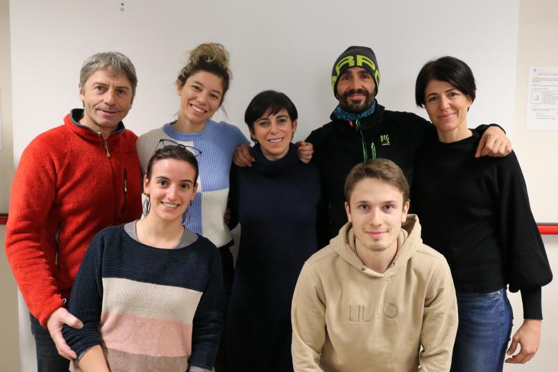 gli atleti del team Scarpa