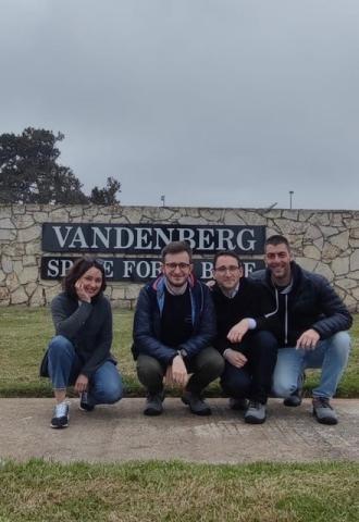 Il team Spei Satelles nella base di Vandenberg