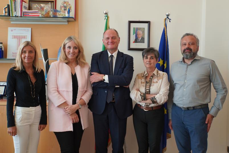 Da sinistra Cristina Seymandi-Stefania Vajra Gallo-Guido Saracco-Laura Montanaro-Gianluca Ciardelli.jpg