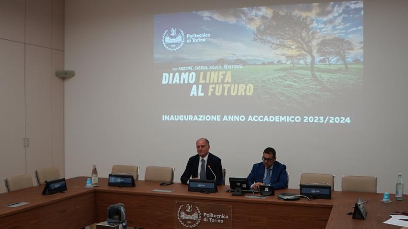 La conferenza stampa A.A. 2023-2024  - Guido Saracco e Vincenzo Tedesco.jpg