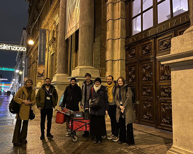 Il team di ricerca del Politecnico al Museo Egizio