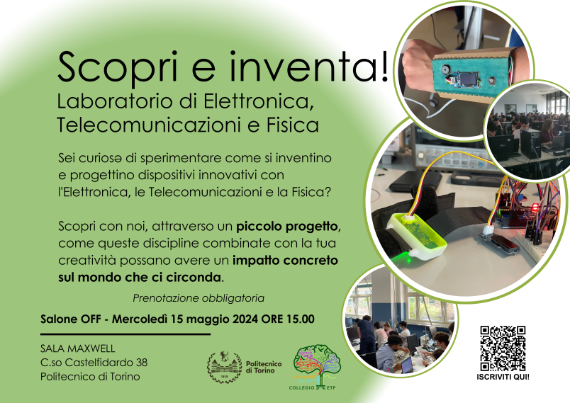 Immagine con i dettagli dell'evento per l'orientamento sulla laurea in ingegneria elettronica