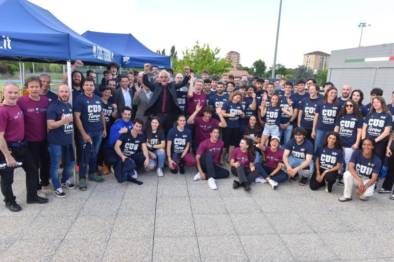 Foto di gruppo per i rappresentanti del CUS all'evento di presentazione