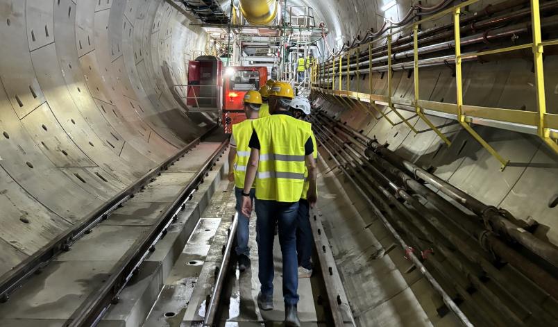 Studenti in visita  ai cantieri del Passante AV di Firenze