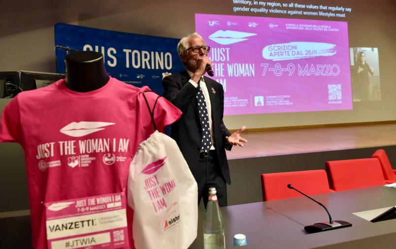 Il Presidente del CUS Riccardo D'Elicio lancia la prossima edizione di Just The Woman I Am