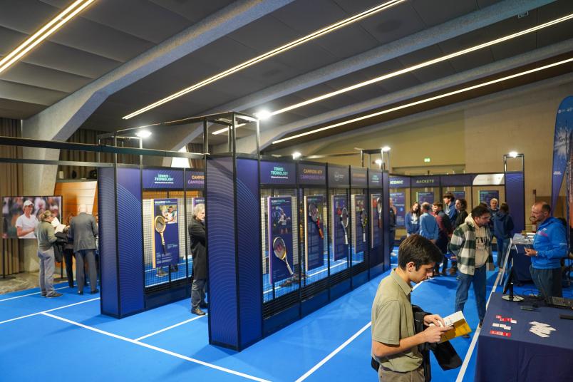 Foto dell'allestimento della mostra