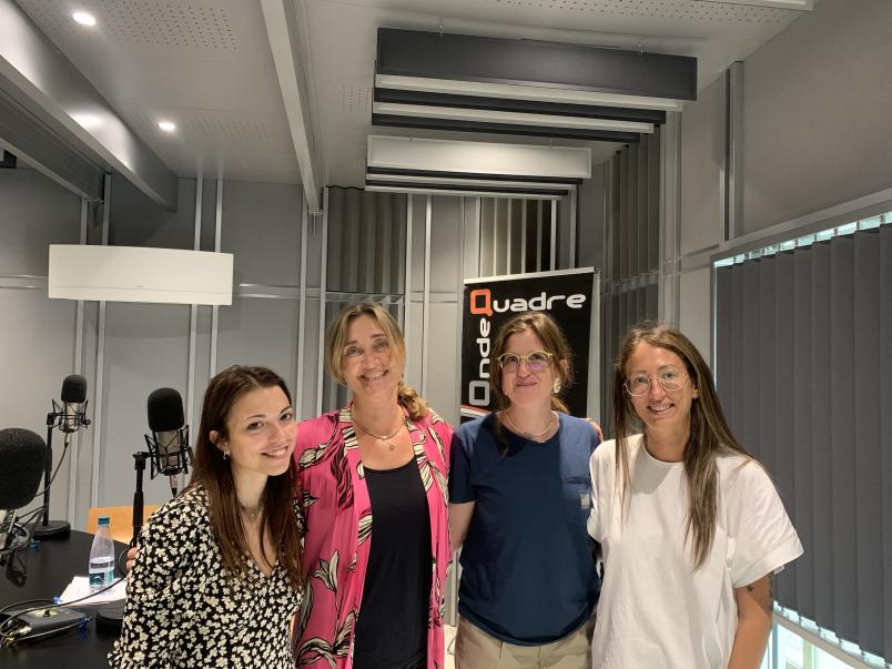 da sx a dx Silvia Spadini (E.M.M.A. Onlus), Francesca D'Onofrio (membro CUG), Fernanda Torre (vicepresidente CUG), Silvia Sinopoli (E.M.M.A. Onlus).jpg