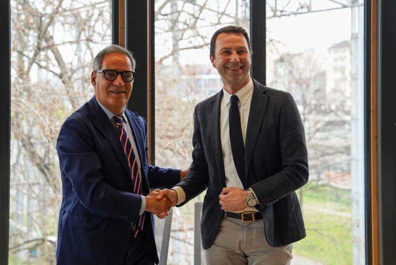 Il Presidente di Environment Park Giacomo Portas e il Rettore Stefano Corgnati