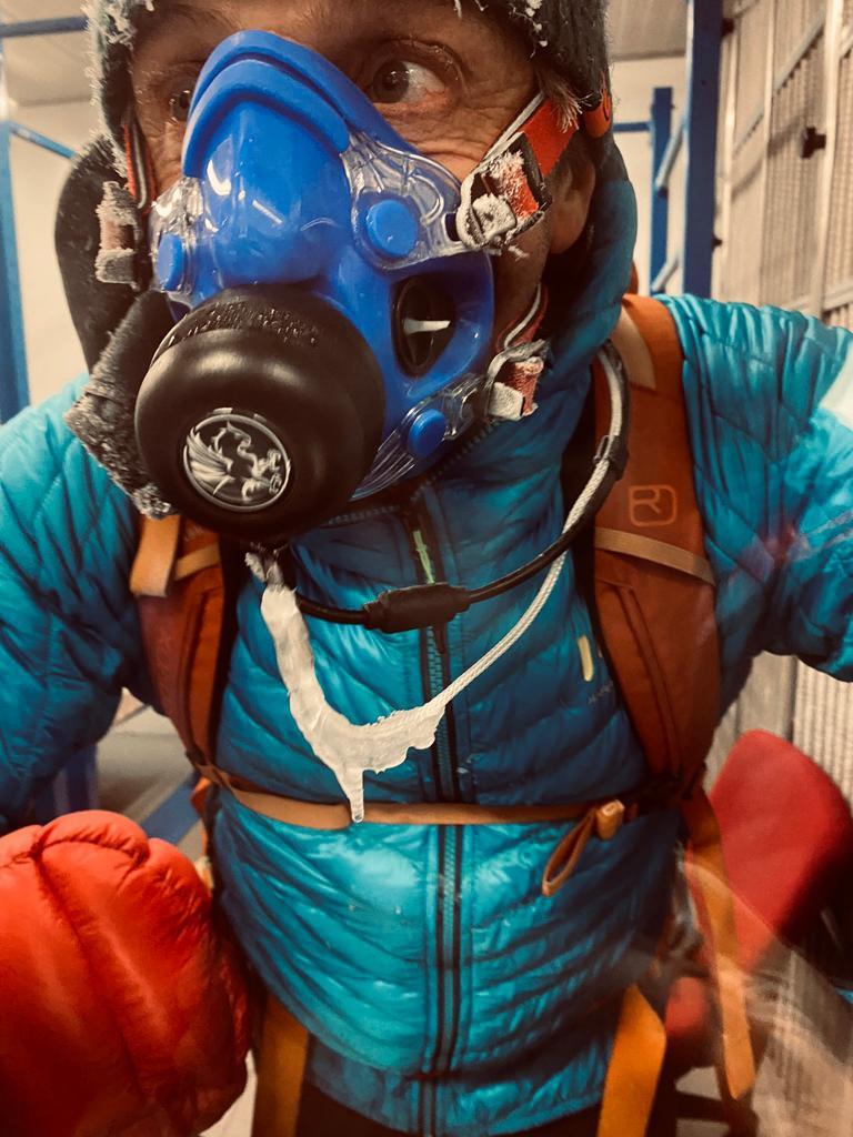 Mario Vielmo during the tests at the Comfort Lab