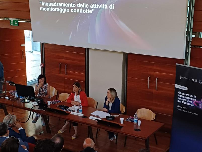 La professoressa Francesca Montagna all'evento di presentazione dell'Osservatorio