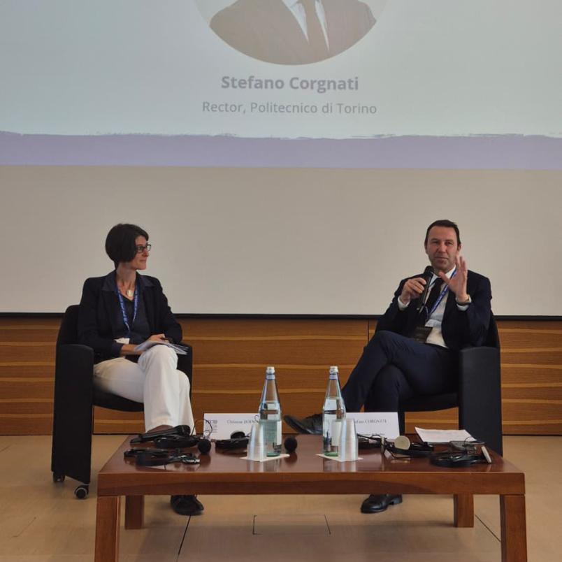 Il Rettore Stefano Corgnati all'evento di ITC ILO