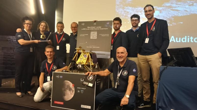 Politecnico, Qascom and ASI team at LuGRE final workshop