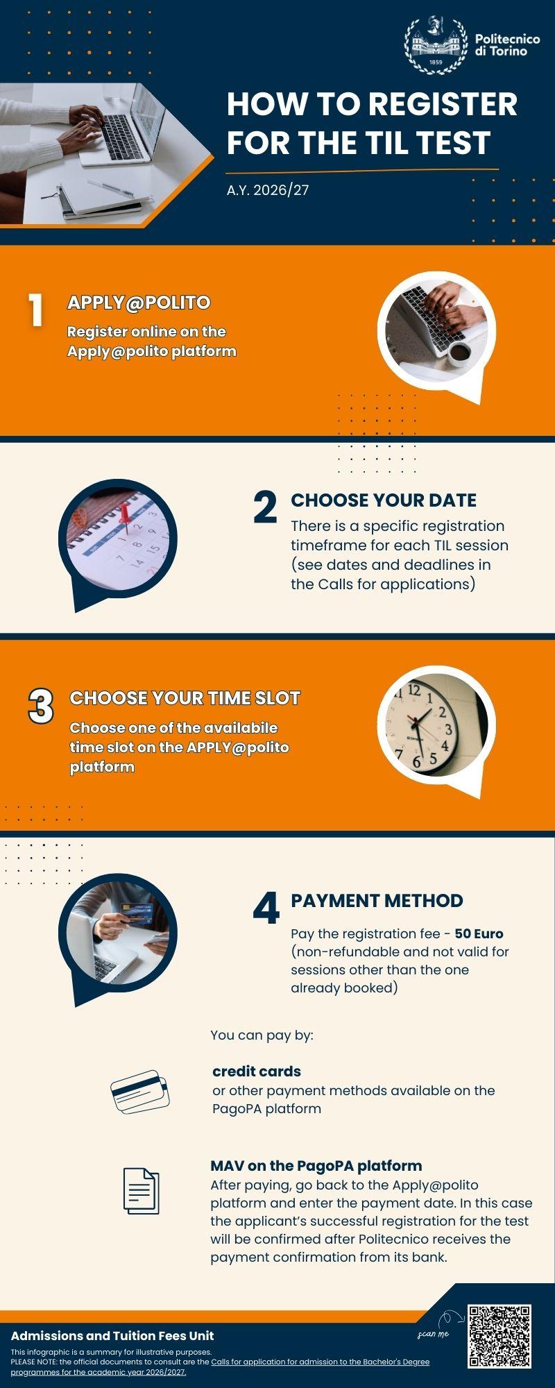 How to register for the TIL test