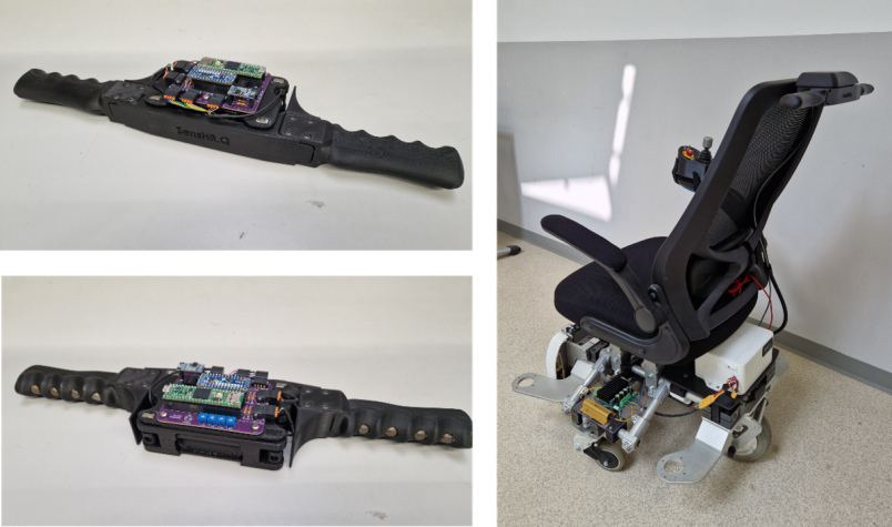 Prototipo MoviWE.Q con architettura omnidirezionale e interfaccia SensHB.Q per la guida assistita da caregiver