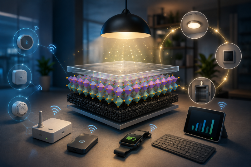 La tecnologia sviluppata nell'ambito di VIPER trasforma la luce artificiale degli ambienti interni in energia per alimentare sensori e dispositivi intelligenti