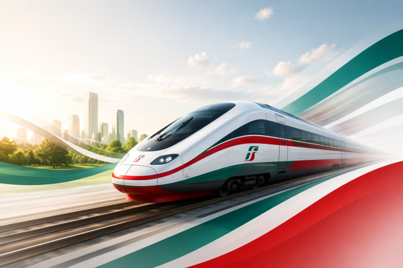 treno alta velocità in movimento