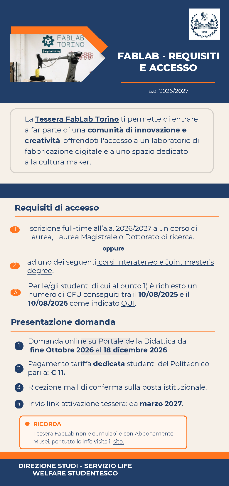 infografica tessera fablab