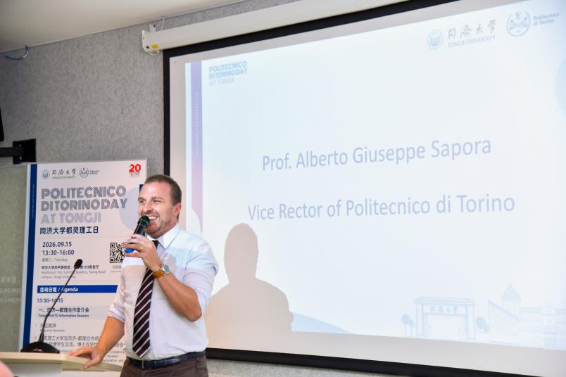 Il Vicerettore Alberto Sapora al Politecnico di Torino Day alla Tongji University