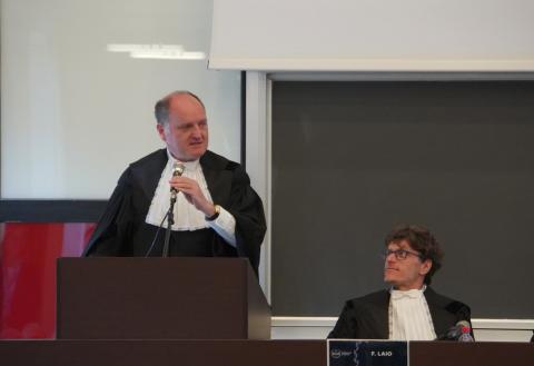 Il Rettore Saracco e il professor Laio