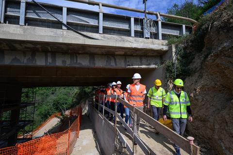 La visita al cantiere