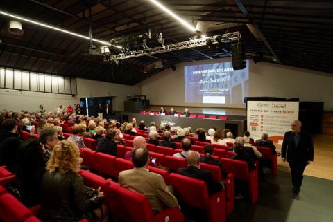 La cerimonia in Aula Magna