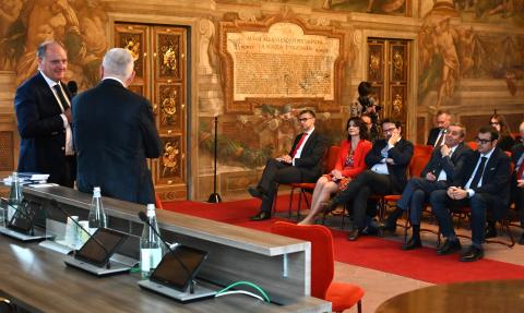 Rettore Saracco e Direttore Periti
