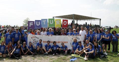 Foto di gruppo per i partecipanti di RUniPace