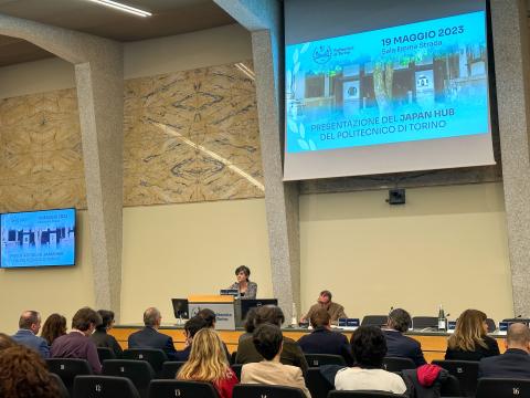 La professoressa Montanaro nel corso del suo intervento