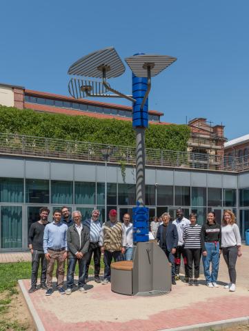 Foto di gruppo per il team che ha lavorato al progetto