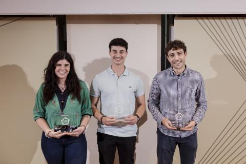 I tre studenti del team vincitore “Off Road”