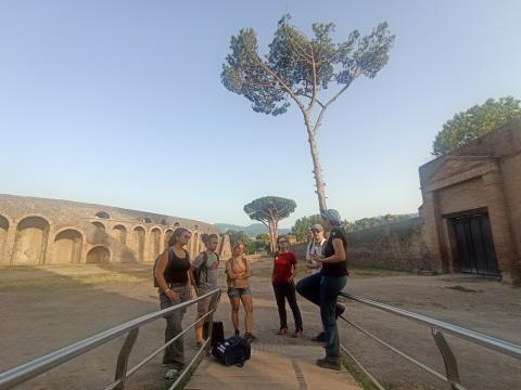 Il team al parco archeologico