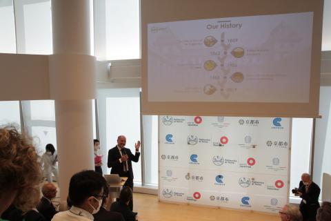 Rector Guido Saracco during his speech