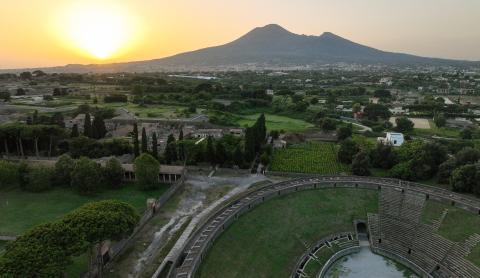 Il parco archeologico visto dal drone