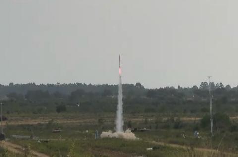Frame del lancio 