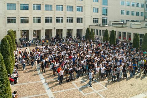 Il cortile dell'Ateneo