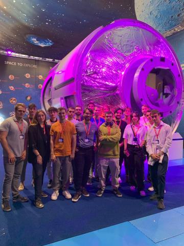 Il Team ASTRA e il modulo Cygnus realizzato da Thales Alenia Space