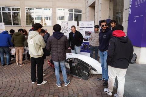 Uno dei veicoli del team Policumbent