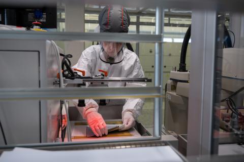 Researchers at work