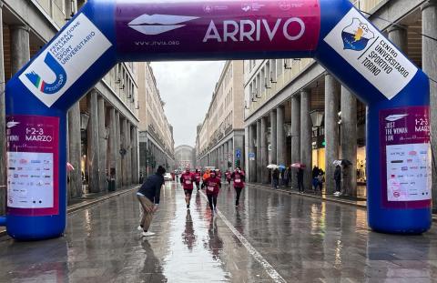 L'arrivo in Piazza San Carlo