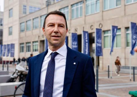 Il Rettore prima della cerimonia